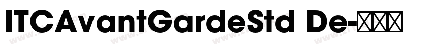 ITCAvantGardeStd De字体转换